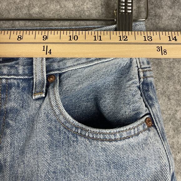 Aritzia Denim Forum Jeans Womens 24 The Farrah High Rise Wide Leg Light Wash - Picture 4 of 16